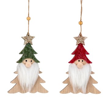 Holz-Nikolaus-Tannenbäume zum Hängen