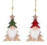Holz-Nikolaus-Tannenbäume zum Hängen