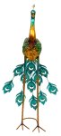 Metal peacock standing h=81cm w=36cm