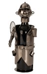 Wine-bottleholder 'tennis player' h=32cm