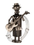 Wine-bottleholder 'guitarist' h=37cm