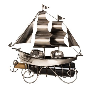 Wine-bottleholder 'sailing ship' h=38,5