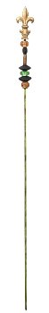 Metal garden stick "fleur des lis"