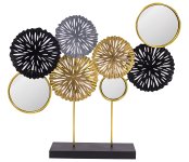 Modern Metal Table Decoration "Circles &