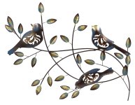 Modern Metal Wall Decoration "Birds &