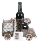 Metal Wine-bottle holder bronze-finish