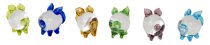 Glass lucky pigs 2cm asst.