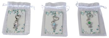 Angel with heart as keyring h=6cm in