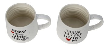 Mug with lovely sentence h=8,5cm d=9,6cm