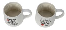 Mug with lovely sentence h=8,5cm d=9,6cm