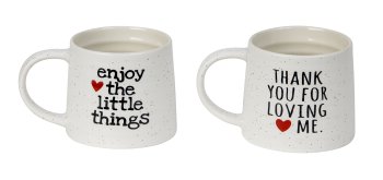 Mug with lovely sentence h=8,5cm d=9,6cm