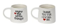 Mug with lovely sentence h=8,5cm d=9,6cm