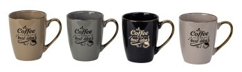 Mug with shining handle with Coffee