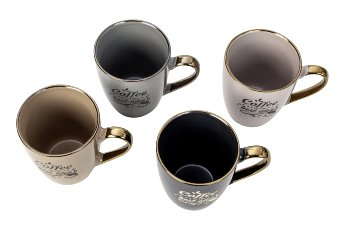 Mug with shining handle with Coffee