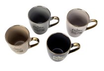 Mug with shining handle with Coffee