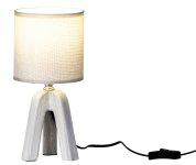 3 leg lamp grey with grey shade h=28cm
