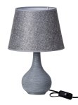 Round lamp grey with grey shade h=38cm