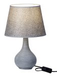 Round lamp grey with grey shade h=38cm