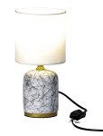 Column lamp white/golden with white lamp