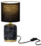 Column lamp black/golden with black lamp