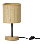 Lampe in Stroh-Optik h=26cm d=13cm