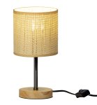 Lamp with straw finish shade h=26cm