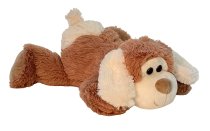 Plush dog lying l=38cm