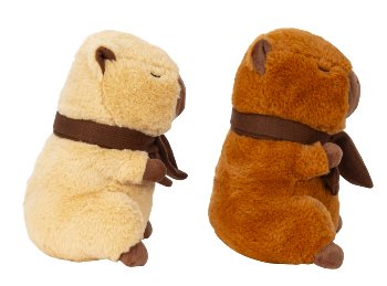 Capybara in dark brown & light brown