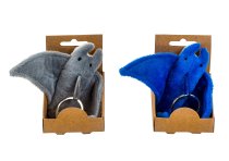 Stingrey-Fish plush key chain in display