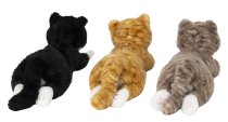 Plush-Cats lying l=50cm asst.