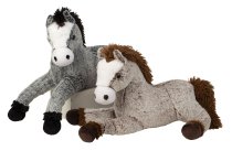 Plush horse lying l=50cm asst.