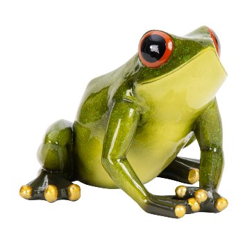 Frosch sitzend h=13,5cm b=18cm