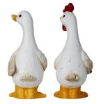 Gans mit Schippe & Huhn mit Gießkanne