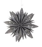 Filz-Stern 24x24cm grau zum Hängen