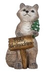 Fuchs stehend mit Tannenbaum in Hand &