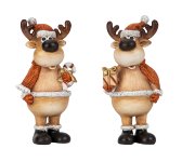 Weihnachtselche stehend mit Geschenk &