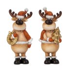 Weihnachtselche stehend mit Baum & Kranz