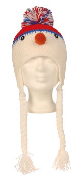 Schneemannstrickmütze h=50cm b=24cm