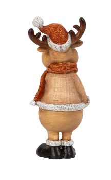 Weihnachtselch stehend mit Stern in der