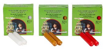 KNOX pyramid candles h=10cm d=1,7cm