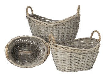 Willow-Basket grey/brown h=15-28cm,