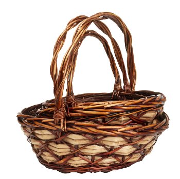 Willow-Basket brown h=28-40cm b=27-40cm