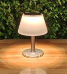 Solar table lamp h=28cm d=20cm with