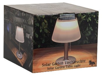 Solar table lamp h=28cm d=20cm with