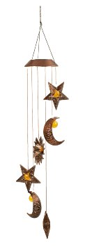 Solar wind chime sun, moon and stars