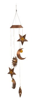 Solar wind chime sun, moon and stars