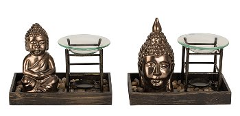 Buddha-Set Verdunster h=14,5+16cm