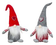 Felt Gnome red/grey standing h=ca.22cm