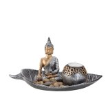 Buddha Set mit Teelichthalter