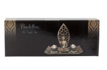 Buddha Set mit 2 Teelichthalter